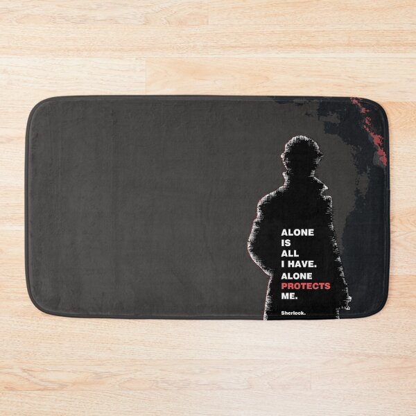 Item preview, Sherlock quote - Alone is All I have designed and sold by FanitsaArt.