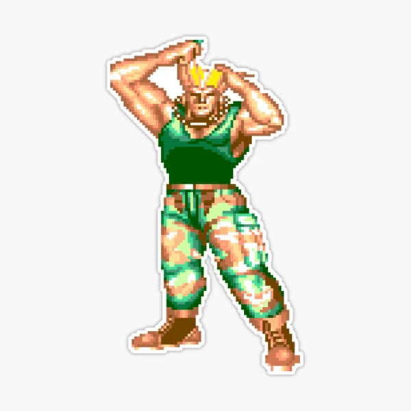 Guile Sfv Sticker - Guile Sfv Sfwowr - Discover & Share GIFs