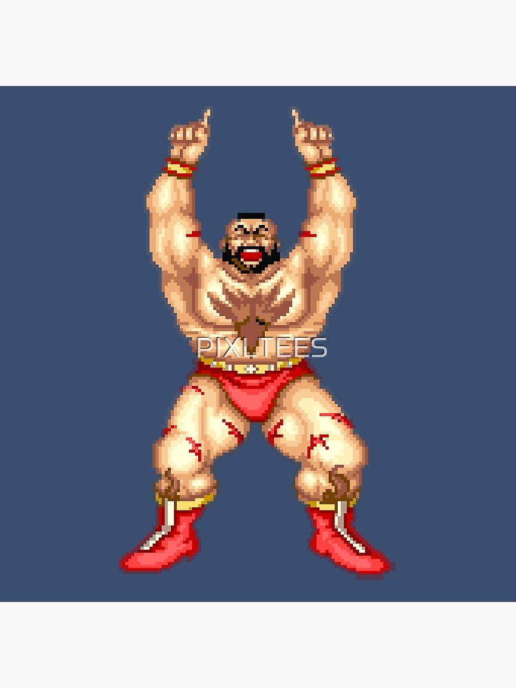 Zangief brings back some of his classic Street Fighter 2 win poses