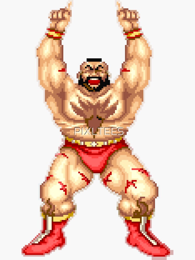 Zangief (SF6) Defeated Face Sticker – Vinyl Labz