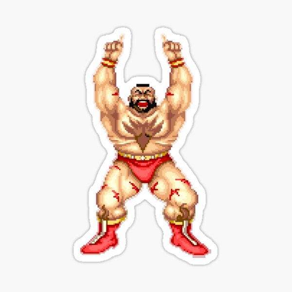 Zangief (SF6) Defeated Face Sticker – Vinyl Labz