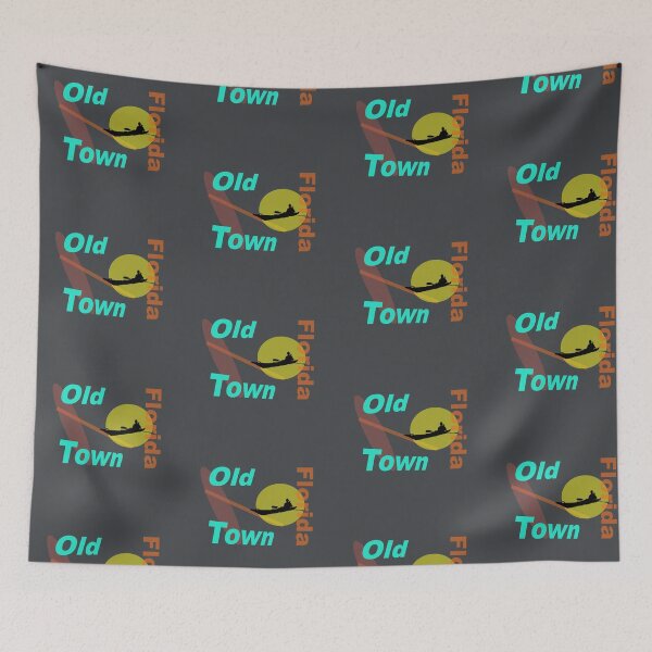 Item preview, Old Town Florida abstract design designed and sold by lobodelnoir.