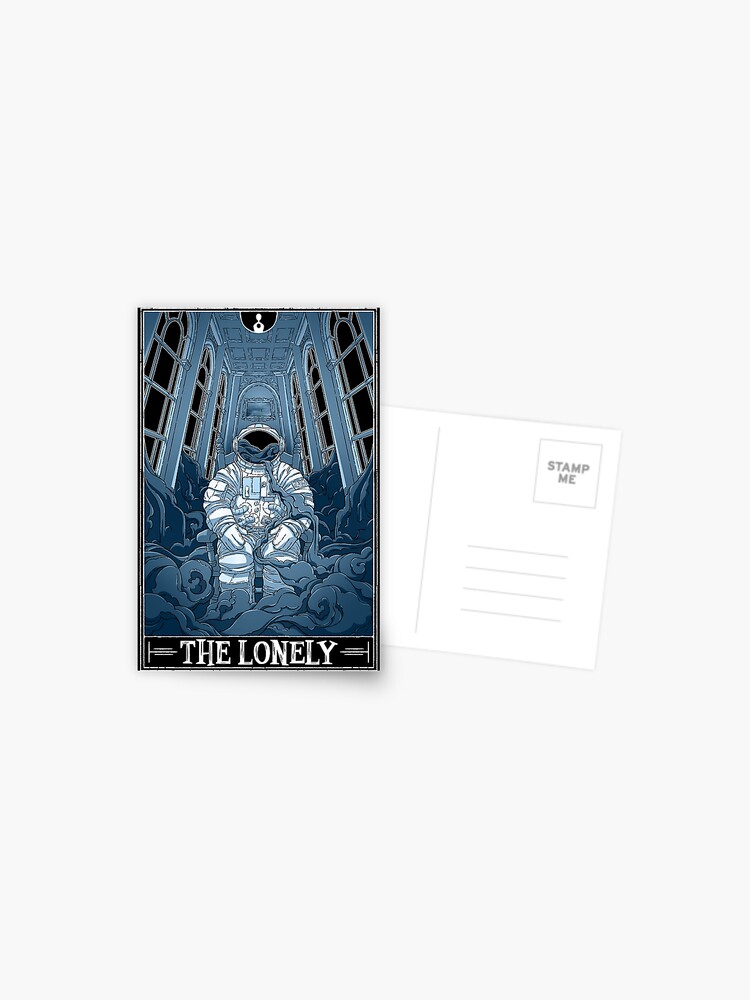 Postcard, The Lonely "Tarotesque" - (Dark) designed and sold by RustyQuill