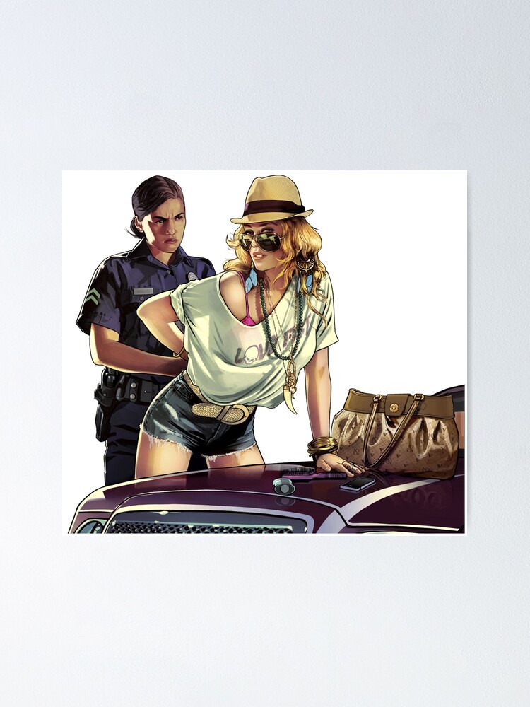 "Grand Theft Auto V poster" Poster for Sale by monteeckert | Redbubble