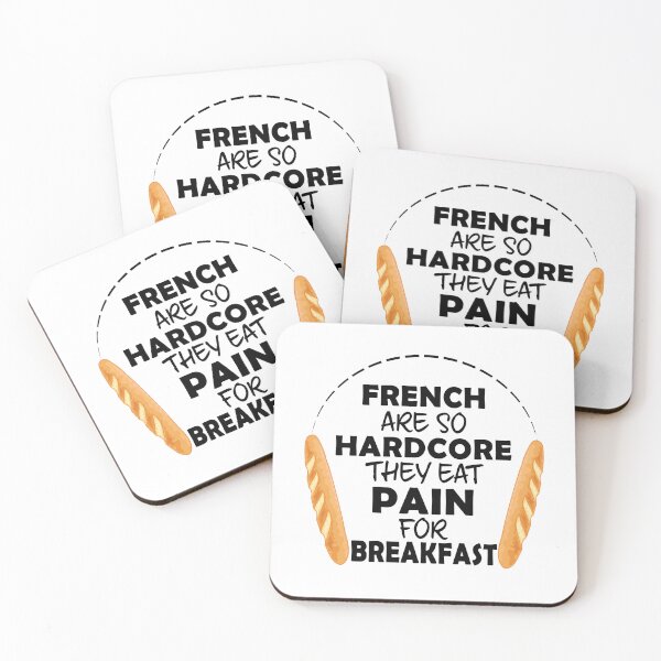 Item preview, French People Eat Pain For Breakfast - Funny French Bread designed and sold by TheInkElephant.
