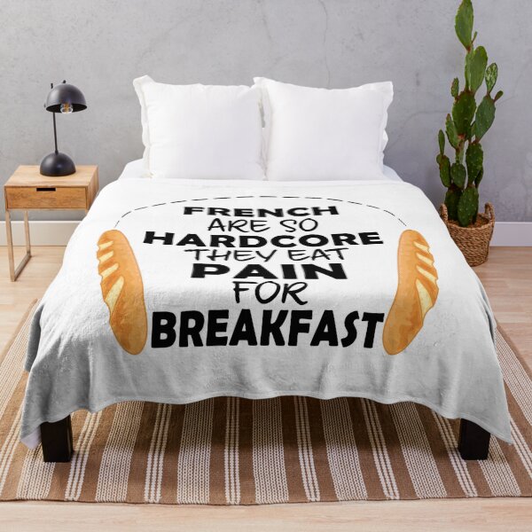 Item preview, French People Eat Pain For Breakfast - Funny French Bread designed and sold by TheInkElephant.