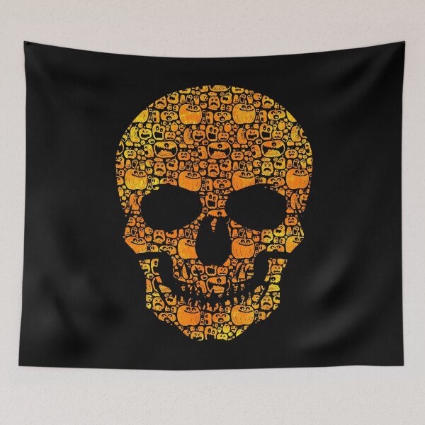 Item preview, Halloween pumpkin skull designed and sold by Mila1946.