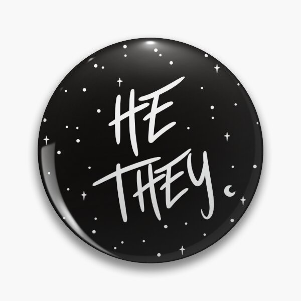 Item preview, Stars He/They Pronouns  designed and sold by MoonMint.
