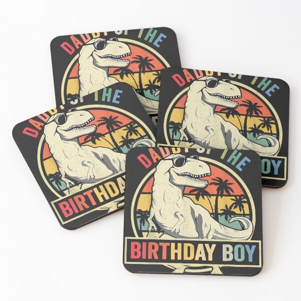 Item preview, Mens daddy dinosaur of the birthday boy dad matching family art designed and sold by GuntherTinoco1.