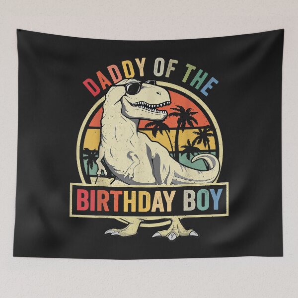 Item preview, Mens daddy dinosaur of the birthday boy dad matching family art designed and sold by GuntherTinoco1.