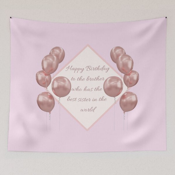 Item preview, Happy birthday to the brother who has the best brother in the world- Funny Birthday Quotes designed and sold by SemDesigns1.