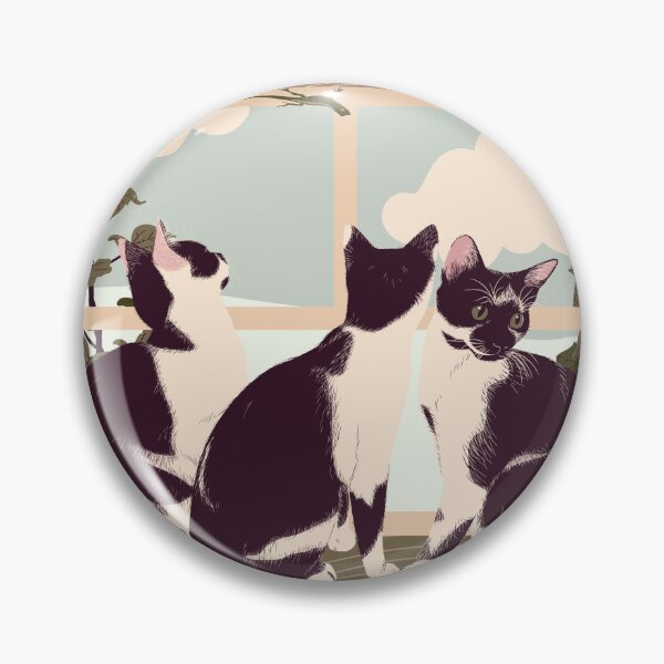 Item preview, Mischievous Kitten Trio on a Window Sill designed and sold by DesigninGeorgia.
