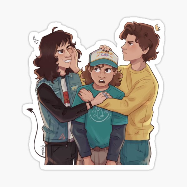 Steve and Eddie Eddie and Dustin Stranger Things Laminated 