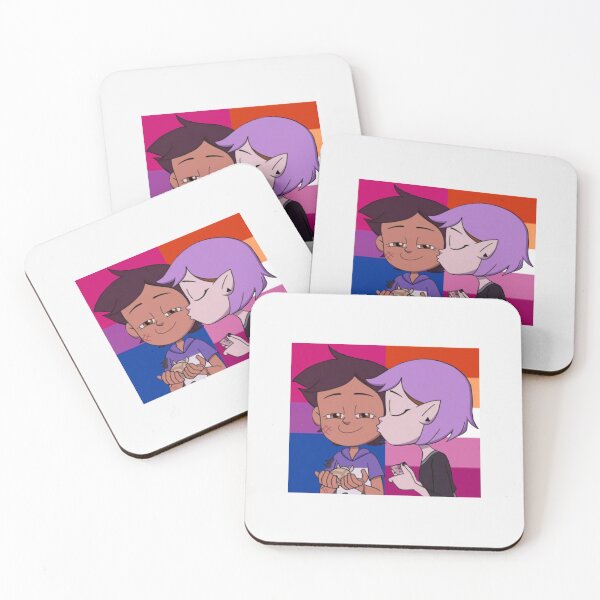 Artikelvorschau, Lumity Kiss mit bisexuellen und lesbischen Stolzflaggen, die zweite Staffel des Eulenhauses - Limited Edition | Perfektes Geschenk entworfen und verkauft von beeong.