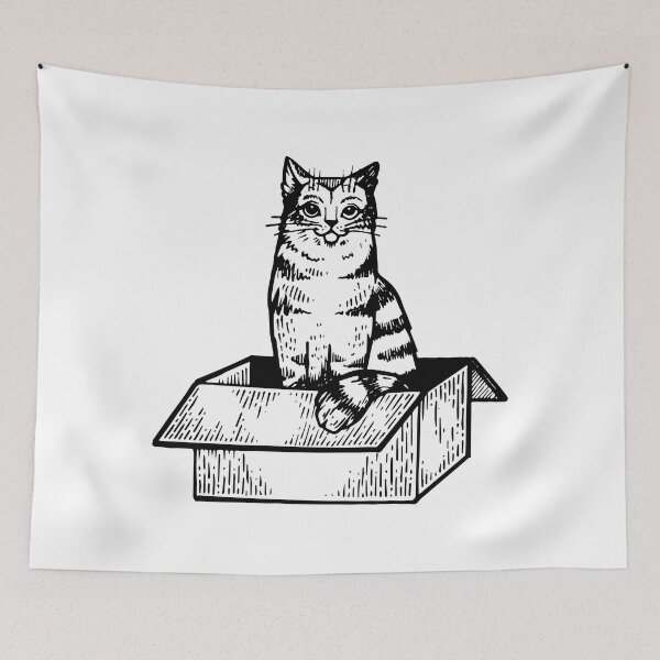 Item preview, Cat in box designed and sold by IronicEmpire.