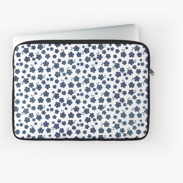 Item preview, Navy blue scattered cherry blossom designed and sold by adenaJ.