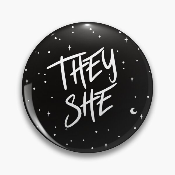 Item preview, Stars They/She Pronouns  designed and sold by MoonMint.