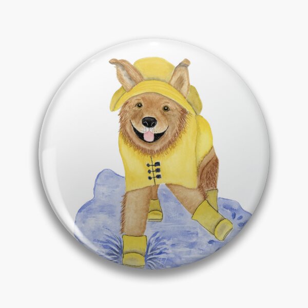 Item preview, Golden Puddle Pouncer designed and sold by PawsInTheGarden.