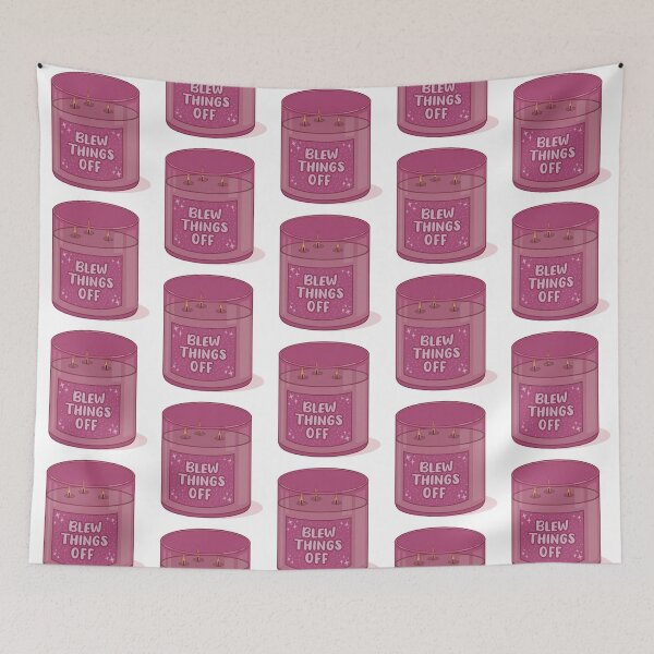 Item preview, Blew Things Off Candle Pink Design designed and sold by Dazzline Designs.