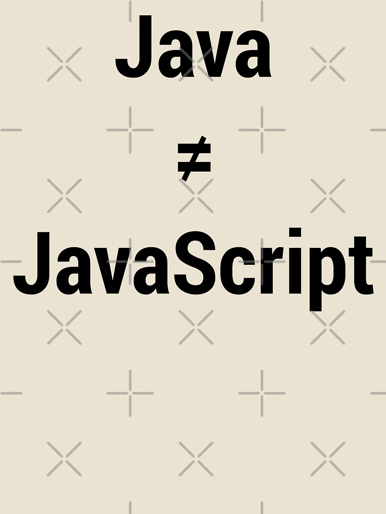 Thumbnail 4 of 4, Relaxed T-Shirt, Java is not JavaScript Annoyed Programmer/Developer Black Text designed and sold by geeksta.
