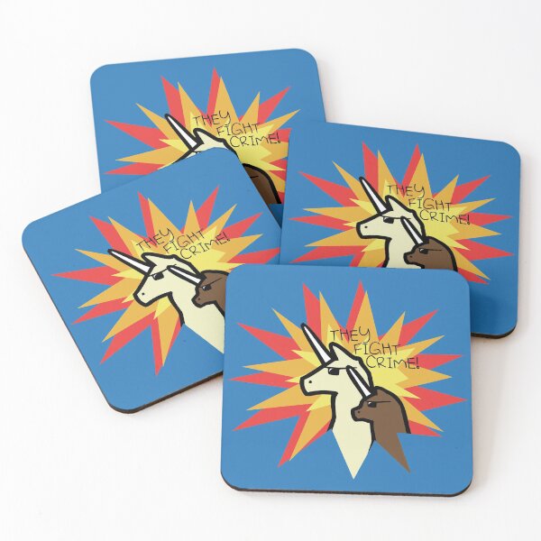 Item preview, They Fight Crime - Llamacorn and Alpacacorn designed and sold by jezkemp.