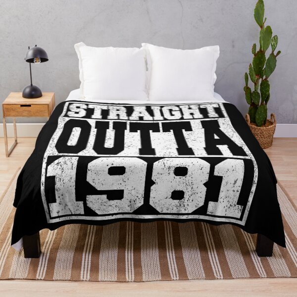 Item preview, Straight Outta 1981 Birthday Anniversary designed and sold by ARTZ84.