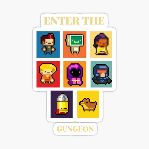 "Enter The Gungeon Characters Collection" Sticker for Sale by