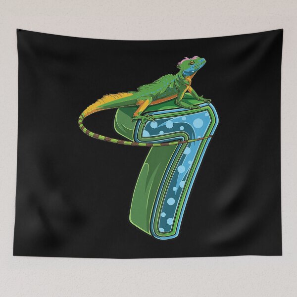 Item preview, Kids 7 Year Old Lizard Reptile 7th Birthday Party B-day designed and sold by sizzlingbitter6.