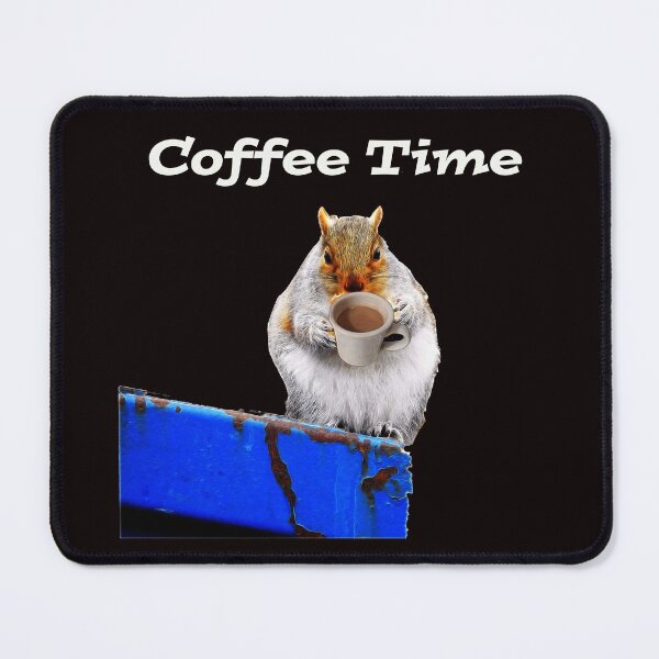 Item preview, Cute Squirrel Drinking Coffee designed and sold by KathyGail.