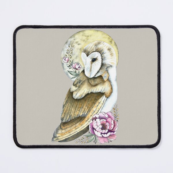 Item preview, flowery owl designed and sold by AmethysteCrea.