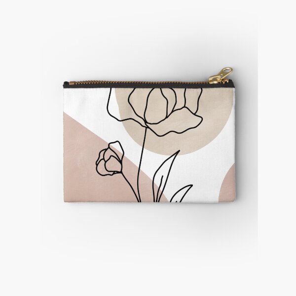 Item preview, Blush Pink and Beige Line Botanical Art designed and sold by StudioArtNew.