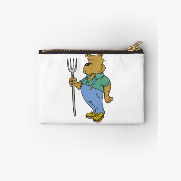 Item preview, Cartoon Bear With Pitchfork designed and sold by MurphyMorganGifts.