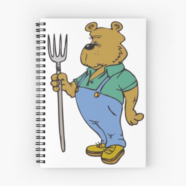 Item preview, Cartoon Bear With Pitchfork designed and sold by MurphyMorganGifts.