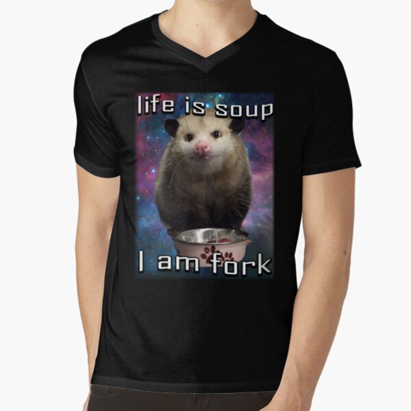 Life is soup, I am fork. White Mouse Rat Meme - Art Print Poster –  crizltron2000