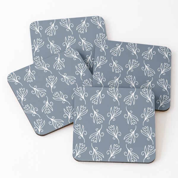 Item preview, Navy Flower Pattern 2 designed and sold by TheEmilySuzanne.