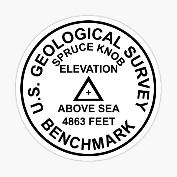 Vista previa del artículo con la obra «Perilla de abeto, referencia de estilo USGS de Virginia Occidental», diseñado y vendido por topou.