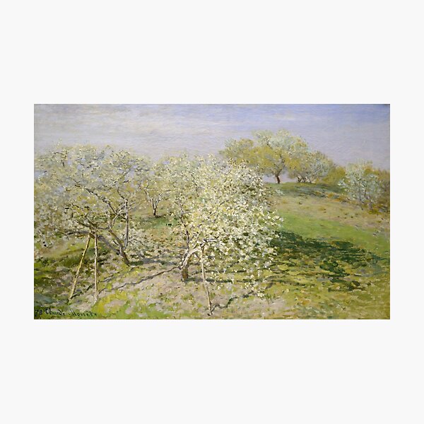 Item preview, Monet - Spring (Fruit Trees in Bloom)  designed and sold by Vintage Wall Art.