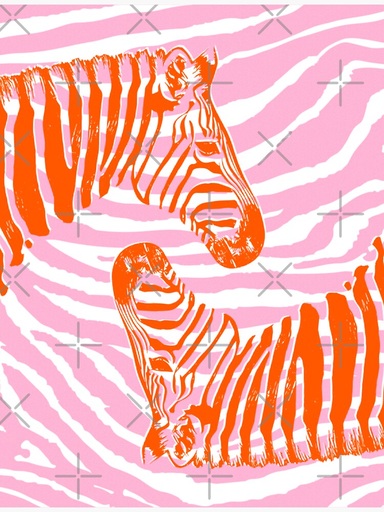 Pink and Orange Zebra Vinyl
