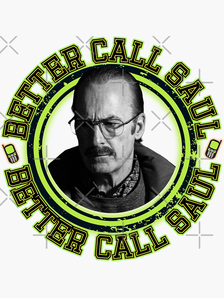 Better Call Saul Goodman Mustache New Design Sticker For Sale By Savedbyparanoia