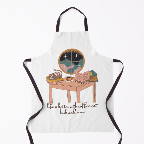 Item preview, Life is better with cat coffee book and moon designed and sold by xbatata.