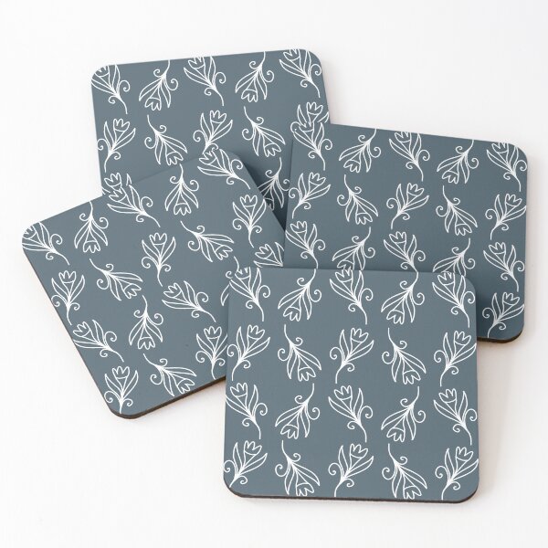 Item preview, Navy Flower Pattern 1 designed and sold by TheEmilySuzanne.