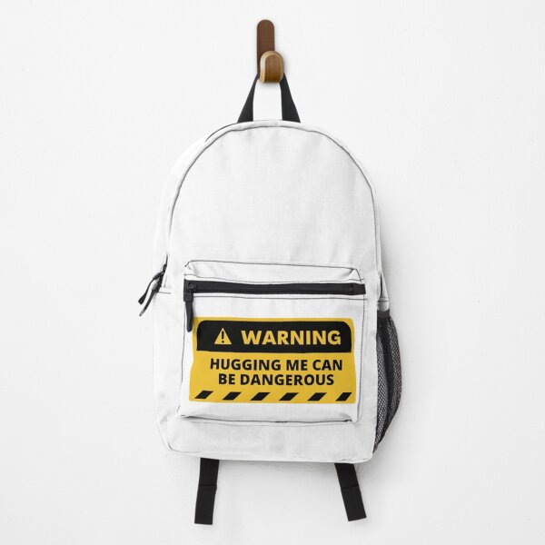 Item preview, Hugging Me Can be Dangerous - Warning Sign designed and sold by Pixelish.