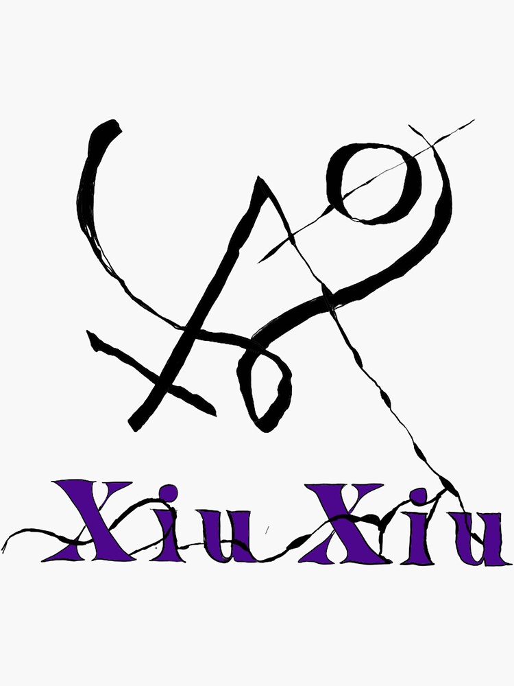 "Xiu Xiu Girl With Basket of Fruit" Sticker for Sale by rockfacts