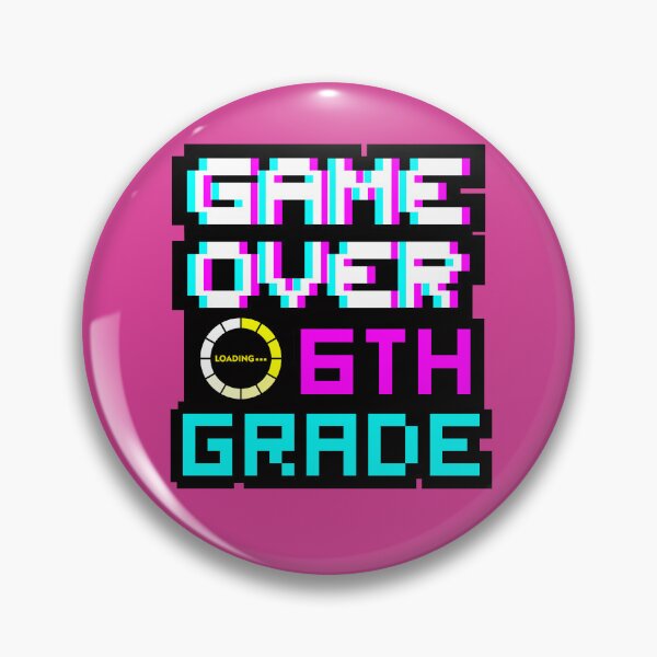 Item preview, Back to School - Game Over - 6th Grade - Sixth Grade designed and sold by DesignByLeo.