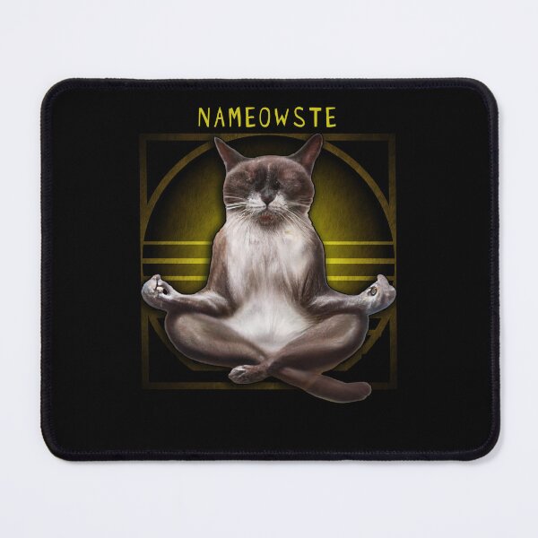 Item preview, Nameowste meditating Yoga cat. designed and sold by AllLeftSides42.