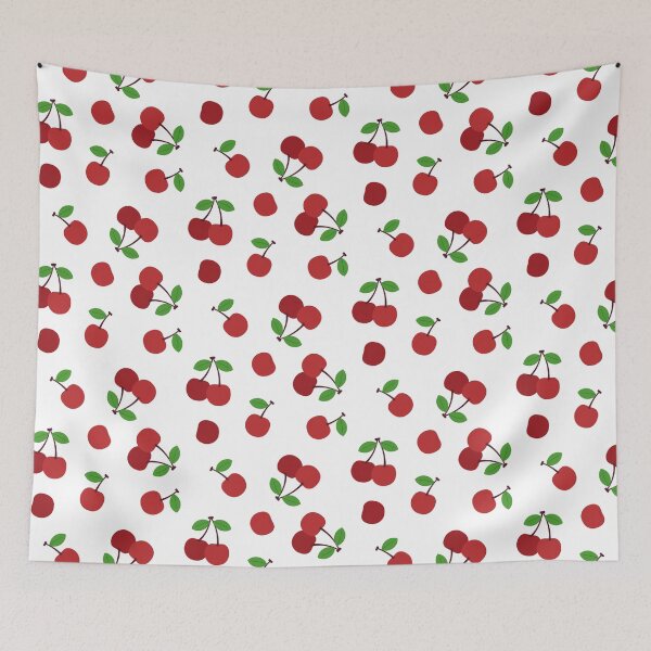 Item preview, Red Cherries Fruit Pattern Design designed and sold by Creative Wolf Design.