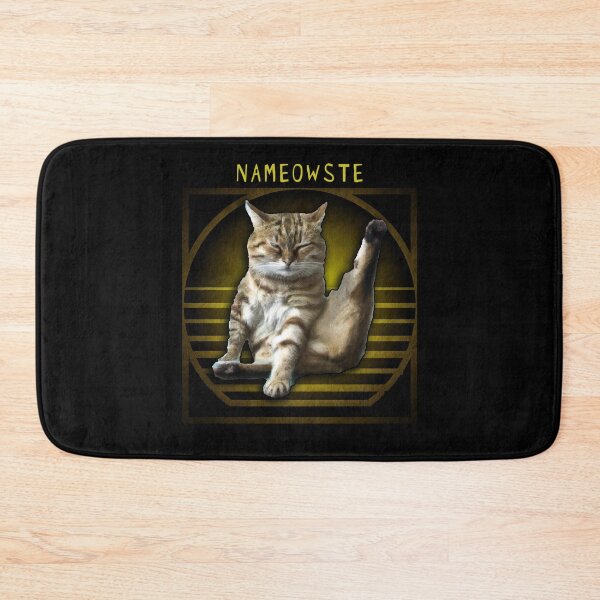 Item preview,  Nameowste meditating Yoga cat. designed and sold by AllLeftSides42.