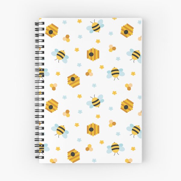 Item preview, Cute Bees and Beehives Pattern designed and sold by Creative Wolf Design.