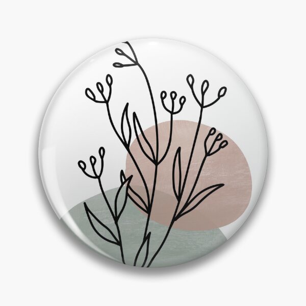 Artikelvorschau, Blush Pink und Sage Green Line Botanical Art 1 entworfen und verkauft von StudioArtNew.