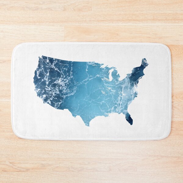 Item preview, Blue Ocean Waves USA designed and sold by kryative.